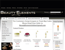 Tablet Screenshot of beautyelements.net